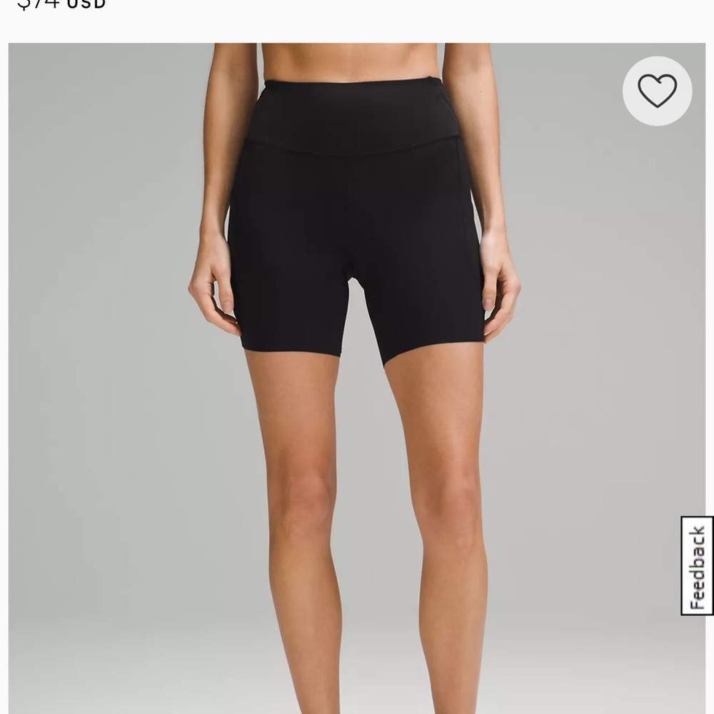 Lululemon High Rise Short with Pockets